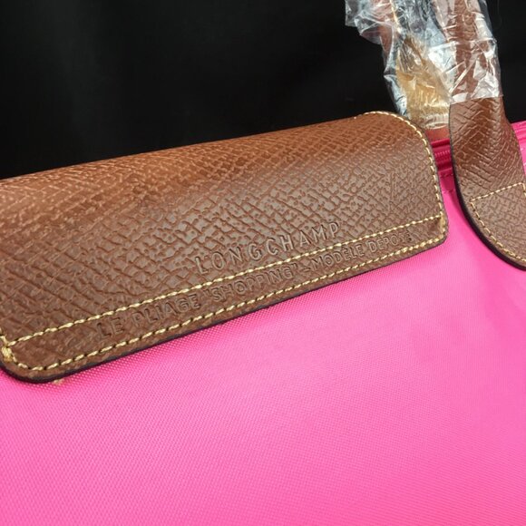 NWT Longchamp Le Pliage Original Large Shoulder Nylon Bag Tote baby Pink - Picture 8 of 10